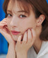 【安田美沙子さん着用 / 金属アレルギー対応/選べる2TYPE】チェーンリボン イヤリング・ピアス